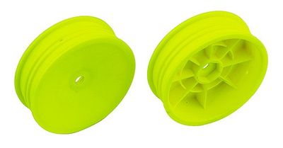 fälg fram, 2WD, Slim 1:10 Buggy, 2.2 in / 12mm HEX, gul (2st)