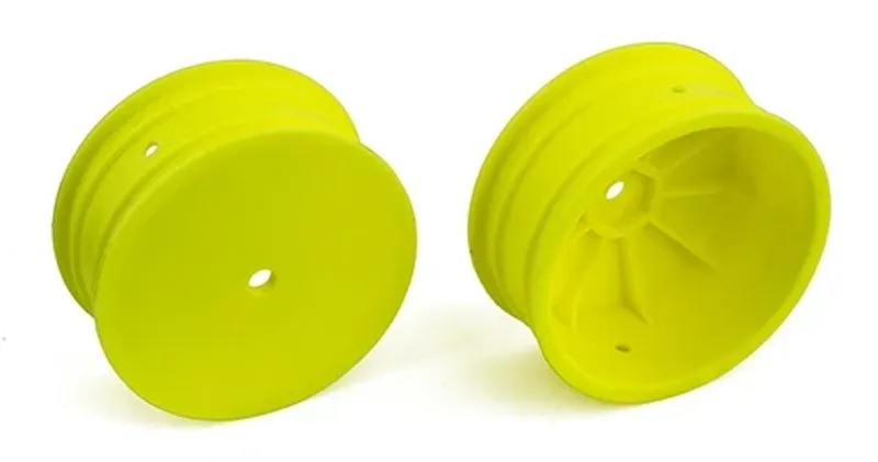 fälg fram 4WD, 1:10 Buggy, 2,2 in/12 mm HEX, gul (2st)