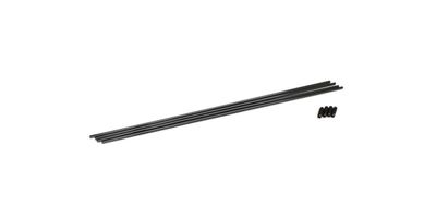 Kyosho 1708B – Svarta antennrör för mottagare, 4 st