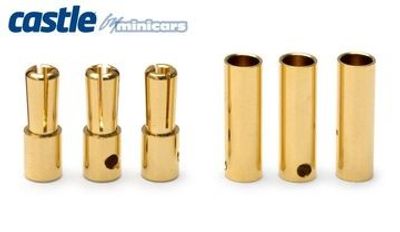 Castle Creations 4mm Bullet Kontakter 3par 75A