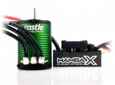 Castle Creations MAMBA X Sensor ESC WP och 1406-7700KV Combo