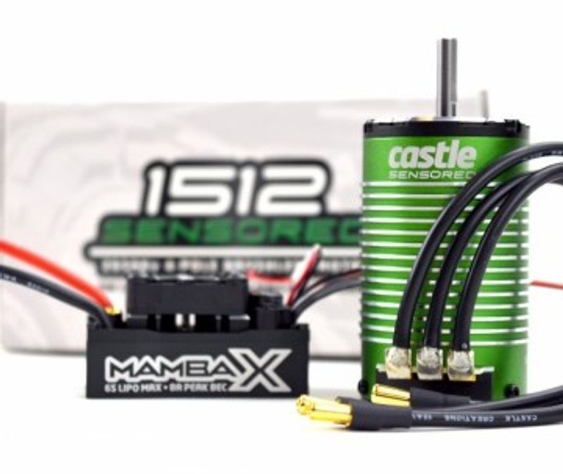 Castle Creations MAMBA X Sensor ESC WP, 1512-1800KV Combo E-Buggy