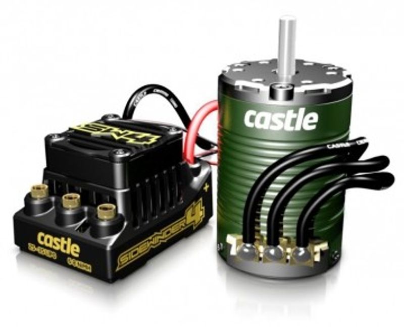 Castle Creations SIDEWINDER 4 ESC WP Combo 1410-3800KV Sens Motor 5mm