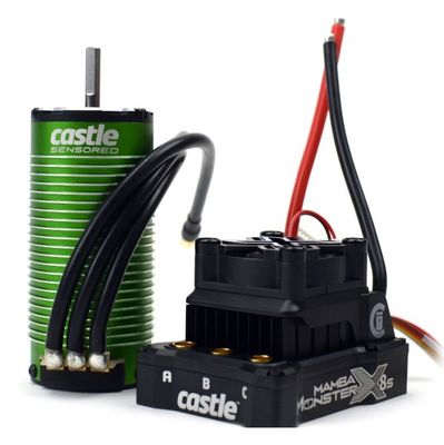 Castle Creations Mamba Monster X 3- 1520-1650KV V2 Sensor Combo