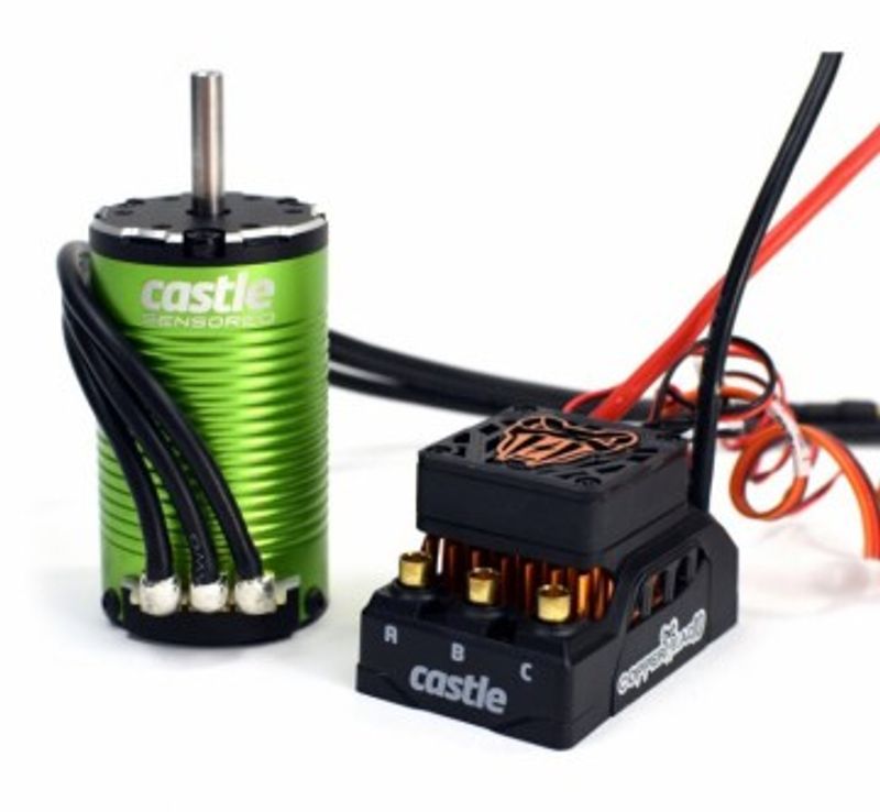 Castle Creations Copperhead 10 Sensor ESC och 1412-3200KV 5mm Combo