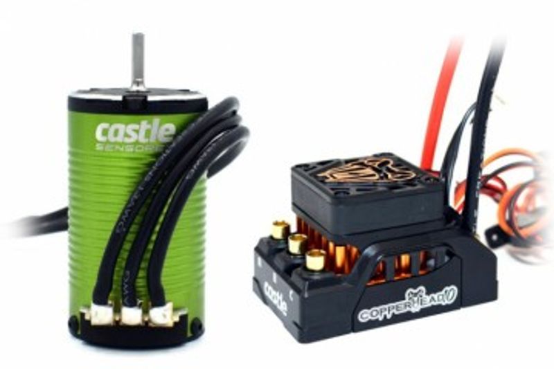 Castle Creations Copperhead 10 Sensor ESC och 1412-2100KV Combo
