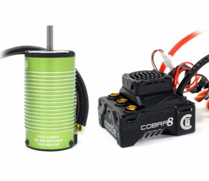 Castle Creations Combo Cobra 8 2- ESC & 1515-2200kV Sensored Motor