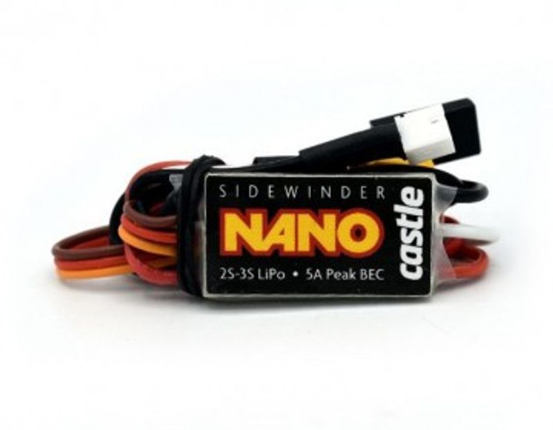Castle Creations SIDEWINDER NANO MICRO ESC 2-3S 1/18-1/24 Plug & Play