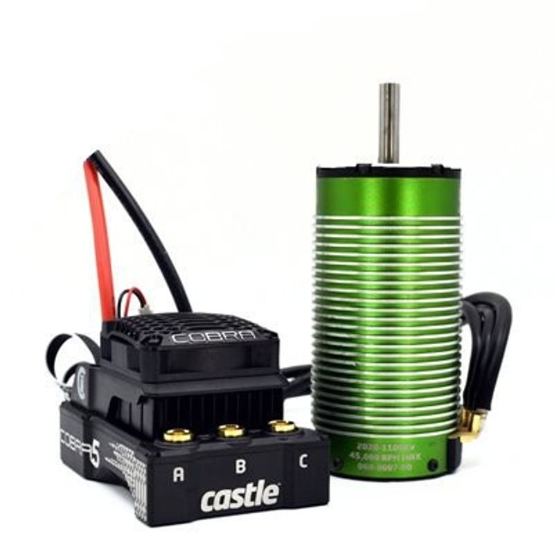 Castle Creations Cobra 5 ESC, 2028-1100KV Motor Combo 1/5