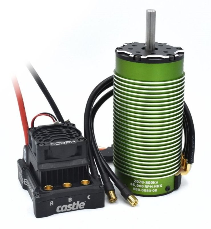 Castle Creations Cobra 6 ESC, 2028-800KV Motor Combo 1/6-1/8