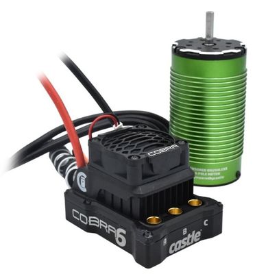 Castle Creations Cobra 6 ESC, 1717-1260KV Motor Combo 1/6-1/8
