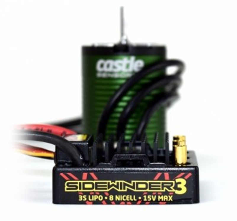 Castle Creations SIDEWINDER 3 ESC 1/10 med 1406-6900KV Sensormotor