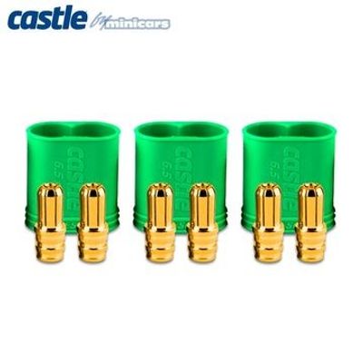 Castle Creations Polarized Bullet Kontakt 6.5mm hane 3set