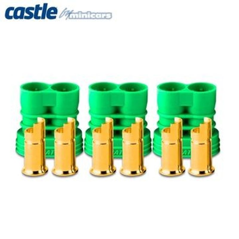 Castle Creations Polarized Bullet Kontakt 6,5mm hona 3set