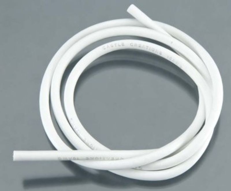 Castle Creations Kabel 90cm 10 AWG Vit