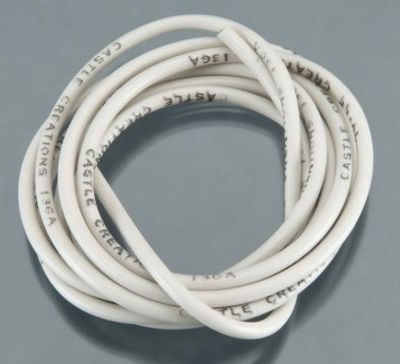 Castle Creations Kabel 150cm 13 AWG Vit