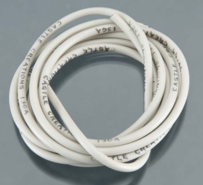 Castle Creations Kabel 150cm 13 AWG Vit