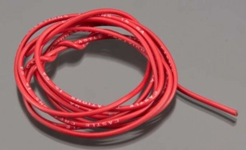 Castle Creations Kabel 150cm 16 AWG Röd