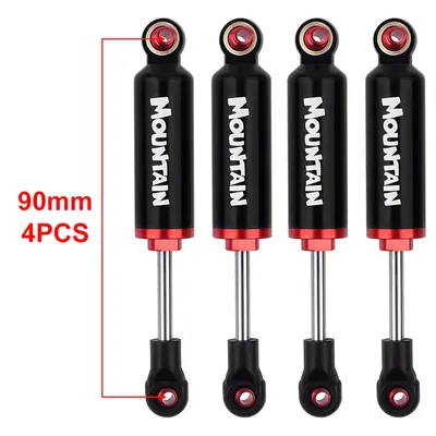 INJORA 2/4pcs Built-in Spring 90-120mm Shock Absorber Damper for 1/10 RC Crawler