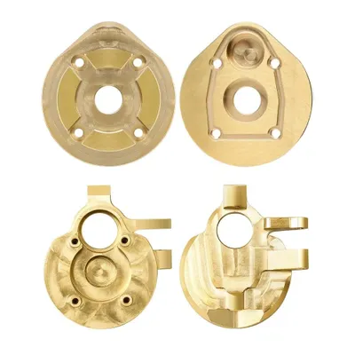 INJORA Heavy Duty Brass Portal Knuckle kit för Axial SCX10 III och Capra 1.9 (fram och bak)