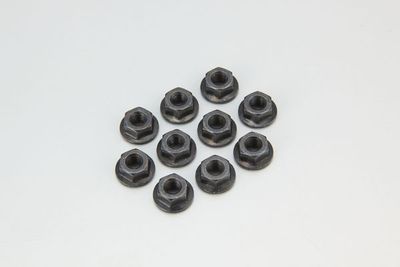 Kyosho 1-N4045F – Flänsmuttrar M4×4,5 mm, 10 st