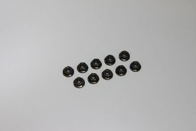 Kyosho 1-N3037F – Flänsmuttrar M3×3,7 mm, 10 st