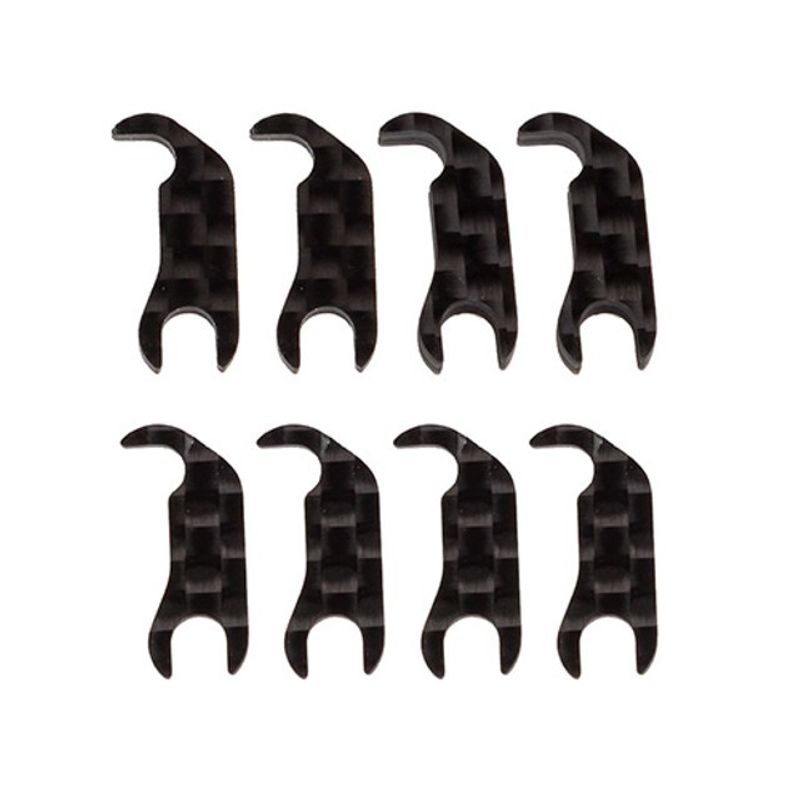 Styrblock Monterings Shim Set, kolfiber RC10B7
