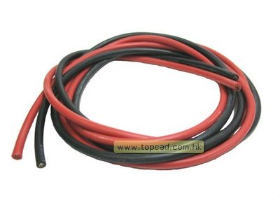 Silikonkabel 10-gauge 5.2mm² Metervara