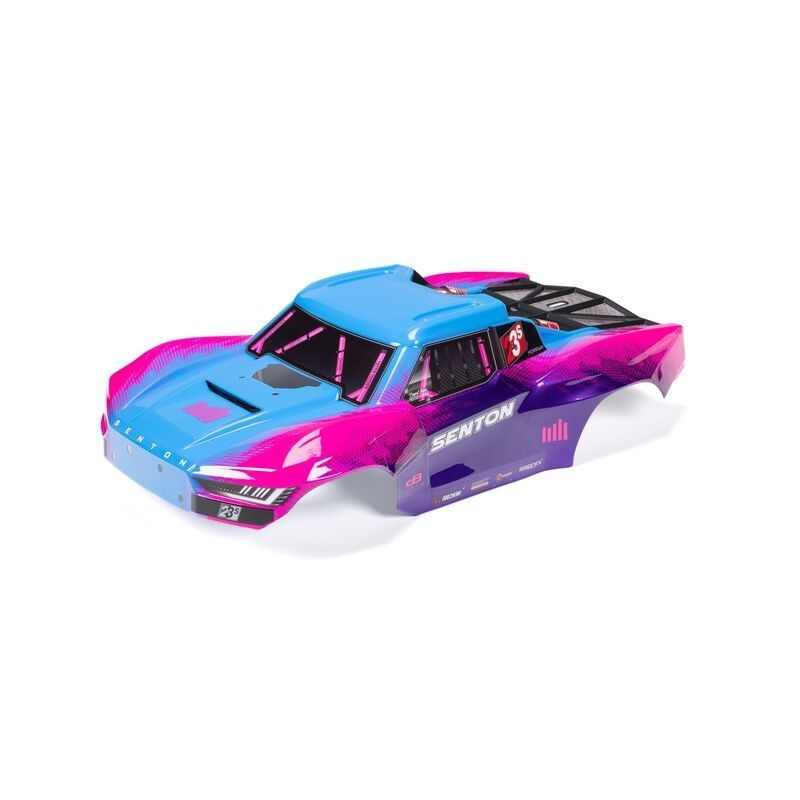 Kaross Clipless Målad Blå/Rosa/Lila ARRMA Senton 223S 4x4