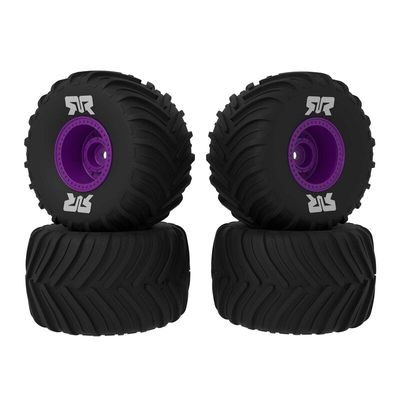 Hjul dBoots Chevron MT lila 12mm hex ARRMA GROM 4 st