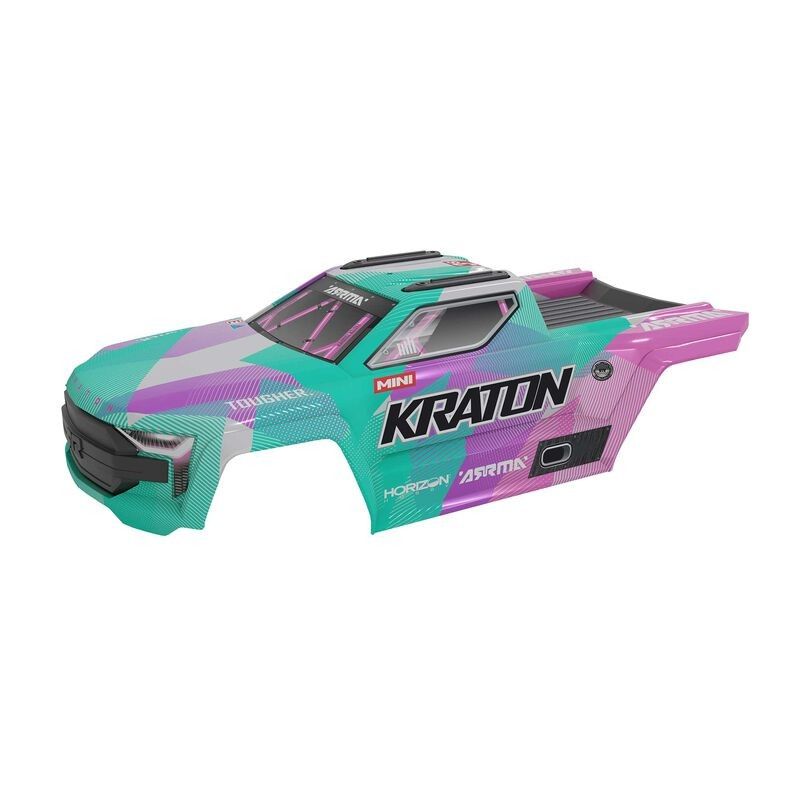 ARRMA MINI KRATON Karros Body, Teal/Pink