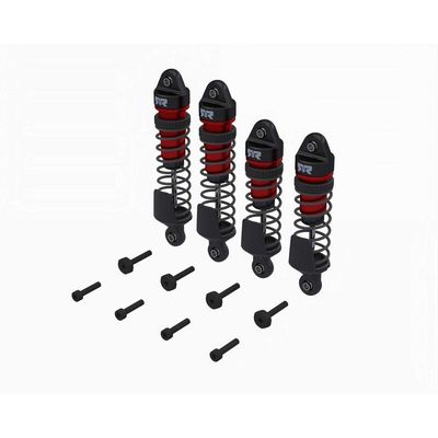 ARRMA Stötdämparset Fram/Bak Komplett Monterade – 700 cSt Oljefyllda, Röda – 4 st (MINI)