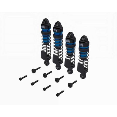 ARRMA Stötdämparset Fram/Bak Komplett Monterade – 700 cSt Oljefyllda, Blå – 4 st (MINI)