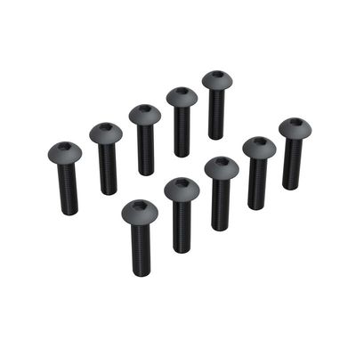ARRMA kullriga skruvar M2,5×12 mm med M3-huvud, 10 st – ARA-3443