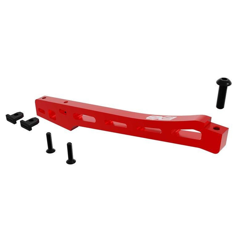 ARRMA främre chassistag aluminium rött