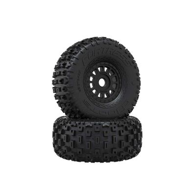 ARRMA dBoots Fortress kompletta hjul svarta (2 st)