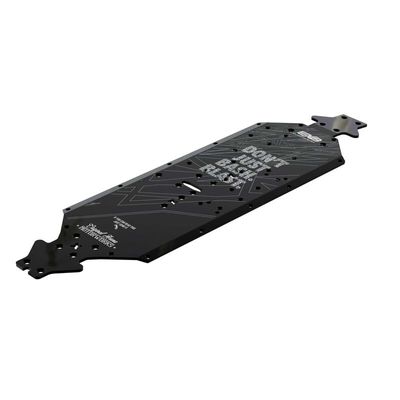 ARRMA chassiplatta XLWB 7075-T6 aluminium svart