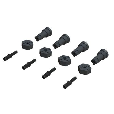 Hjulaxlar och Hex Set Granite Grom 1:18/Typhon Grom 1:18