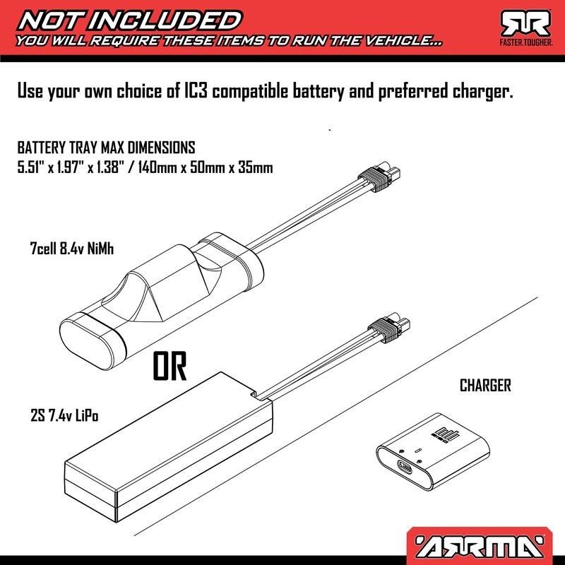 ARRMA Fury 1/10 2wd RTR Borstad Short Course (utan batteri/laddare)