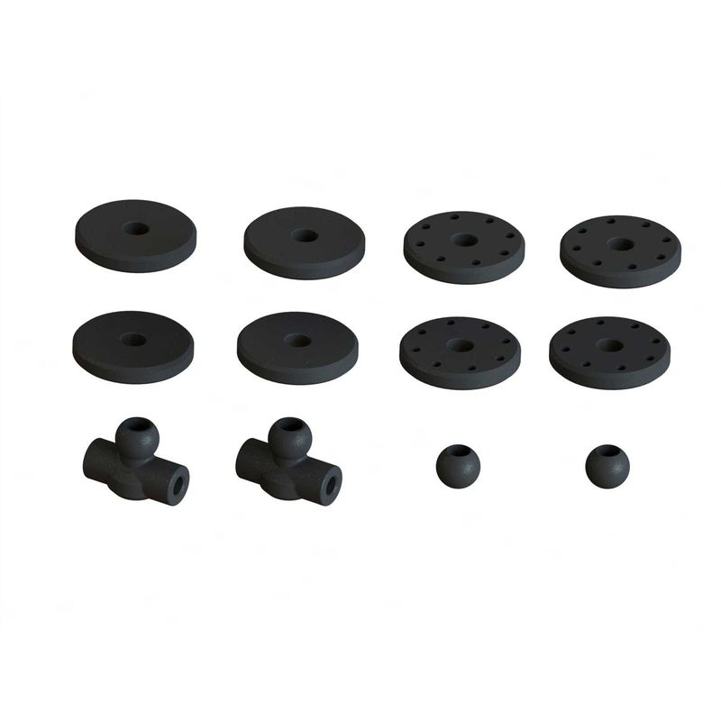 Stötdämpare Big Bore 16mm 117mm Lång, 1000cSt olja