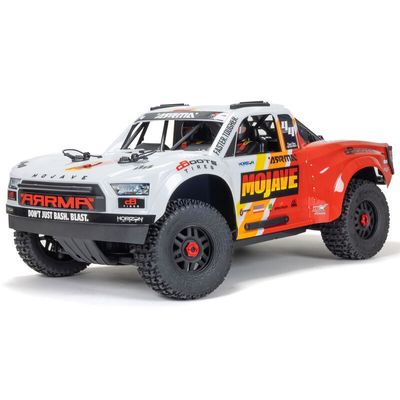 ARRMA 1/8 MOJAVE 4S 4X4 RTR Brushless Desert Truck, VIT/RÖD
