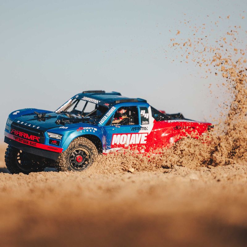 1/8 MOJAVE 4S 4X4 RTR Brushless Desert Truck, Blå/Röd