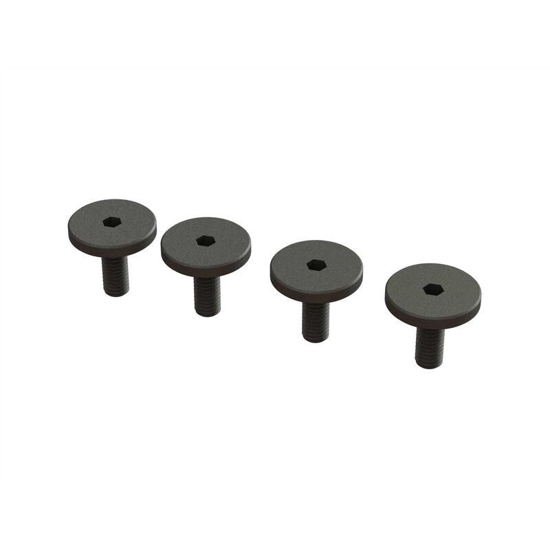 ARRMA skruvar med stort huvud M3×8 mm, 4 st