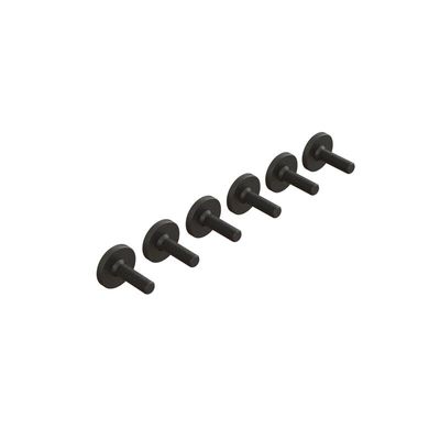 ARRMA skruvar med stort huvud M3×10 mm, 6 st