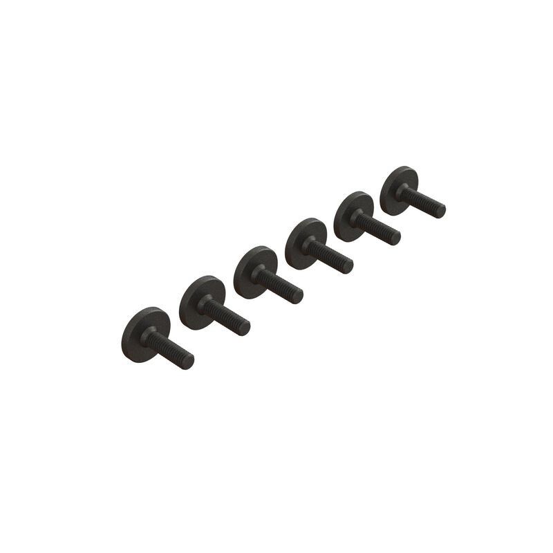 ARRMA skruvar med stort huvud M3×10 mm, 6 st