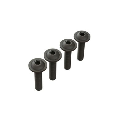 ARRMA kullriga flänsskruvar M4×18 mm, 4 st
