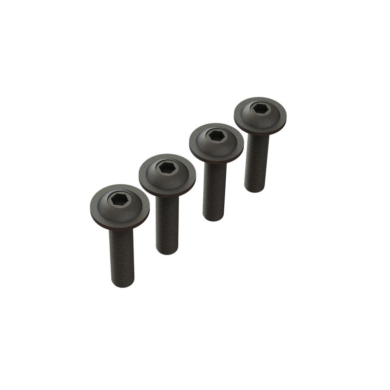 ARRMA kullriga flänsskruvar M4×18 mm, 4 st