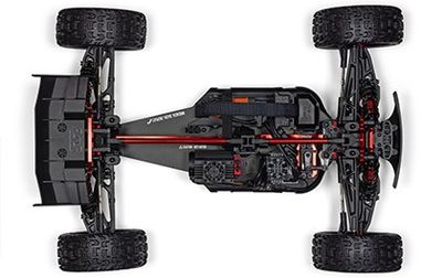 1/7 TALION 6S EXB 4X4 RTR Brushless Speed Truck, Black