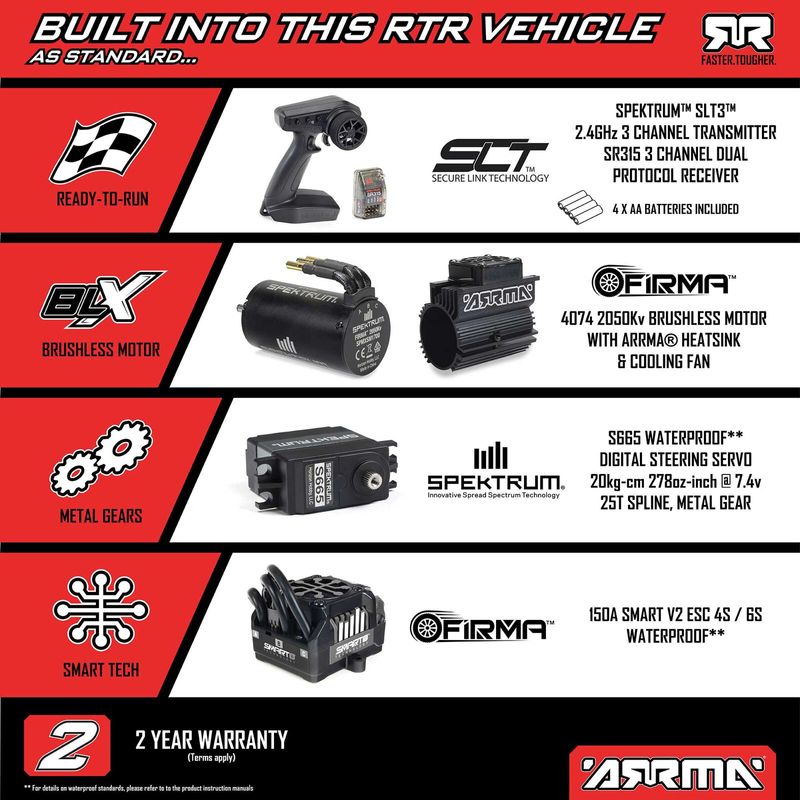 ARRMA 1/7 MOJAVE 6S EXB 4X4 RTR Brushless Desert Truck – Svart