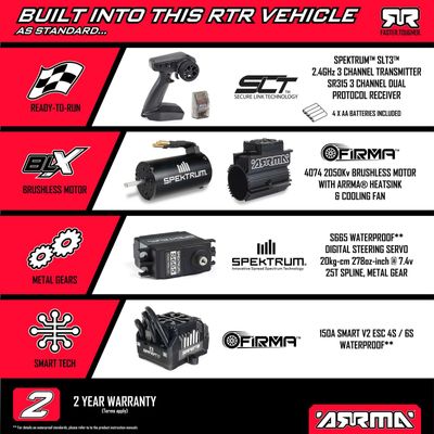 ARRMA Kraton 6S EXB 4x4 RTR V6 Borstlös Speed Truck